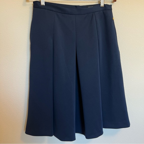 Ivanka Trump Navy Blue Full Knee Length Skirt - Size 6 (EUC) - Picture 2 of 8